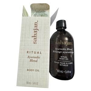 Sahajan Ritual Ayurvedic Blend Body Oil, 3.4 oz New In Box Expires 5/2027